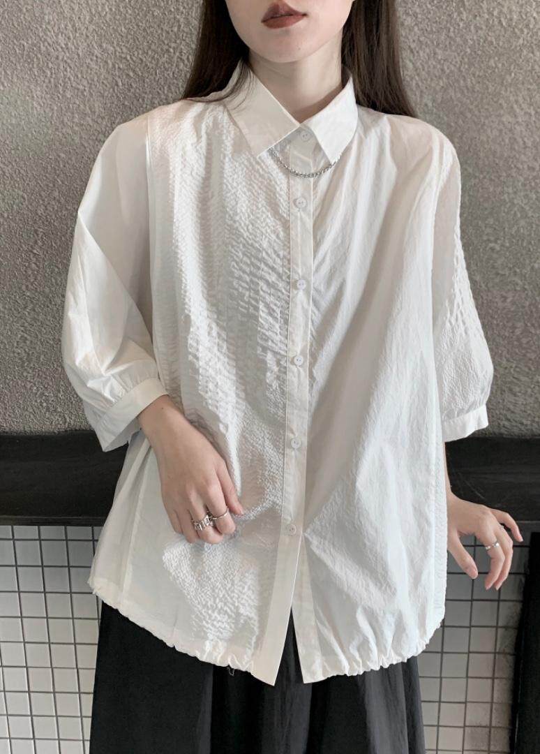 盐缩面料，透气性好，这款衬衣采用了拼接的手法。增添了时尚感。，其它，YITI壹题