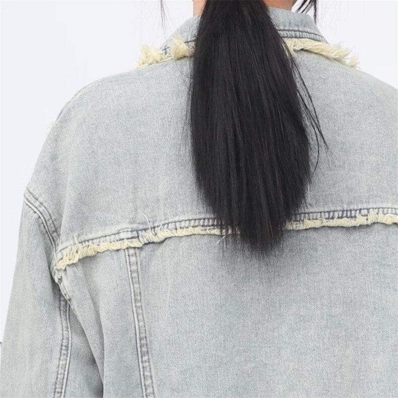 JK8920-P55cleanfit牛仔外套男女春秋款痞帅炸街穿搭复古,男装工装外套,电商B323A