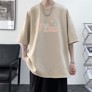 麂皮绒短袖t恤男大码半袖男 JD82443-P25图片