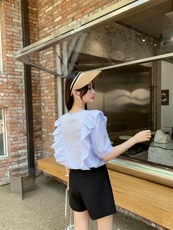 夏季条纹短袖小衫，其它，一点点