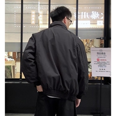 现货美式高街休闲夹克冬季三防立领纯色户外工装加厚棉服外套，男装夹克，电商A486