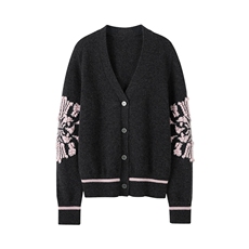 2026年秋季时尚百搭通勤简约休闲V领开衫，女装羊绒衫，绒知纯羊绒