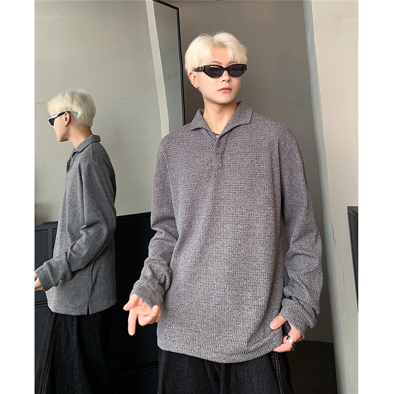原版品质面料POLOV领长袖T恤男秋季正肩内搭打底衫w308-p38,男装T恤,电商C307