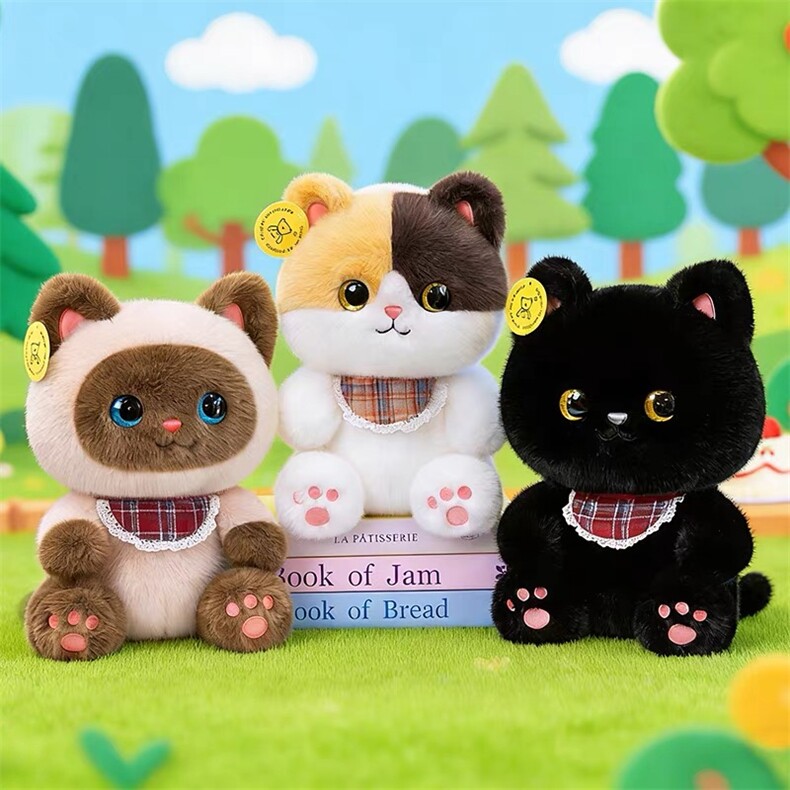 可爱猫咪毛绒玩具公仔生日礼物陪伴猫咪，萍恰玩具