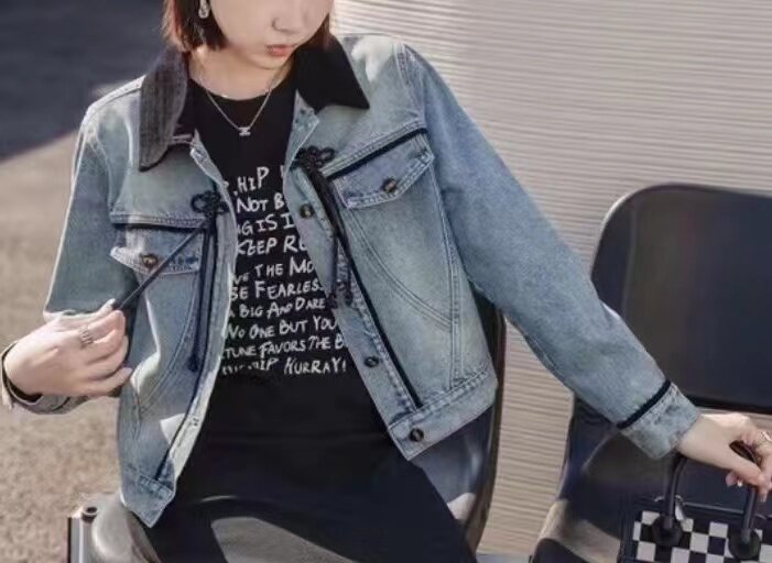 2024年春季,女装牛仔外套,喜见多金