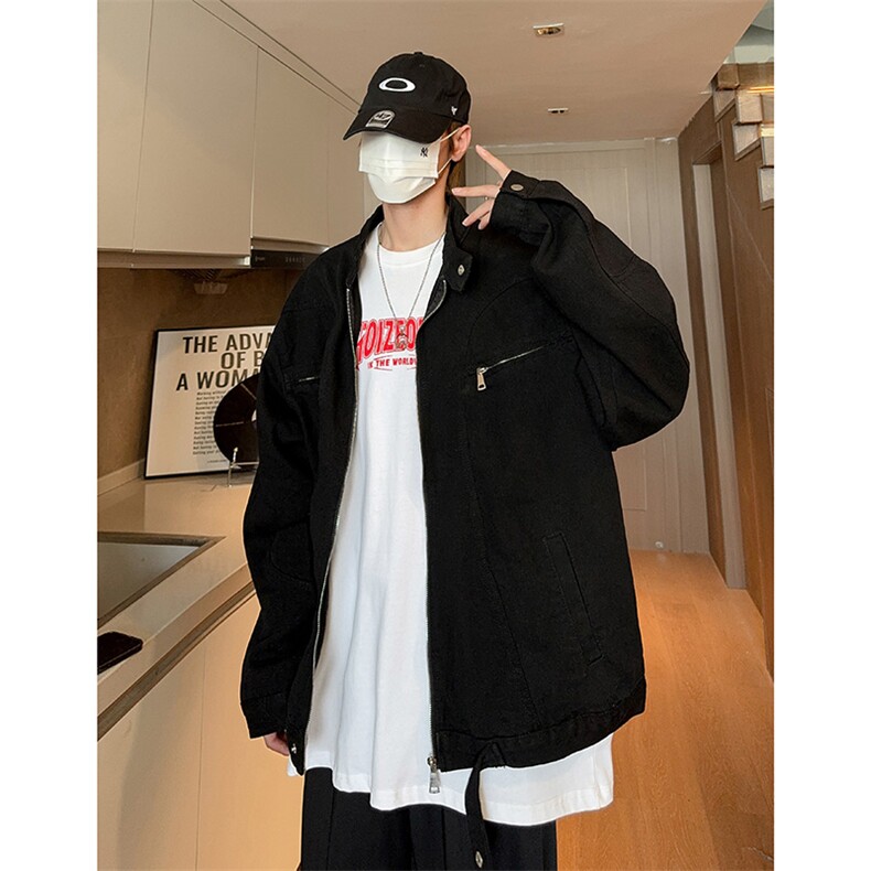 现货秋季哈灵顿工装短款牛仔外套男品质夹克女JK22-P78控118,男装夹克,星座205-5