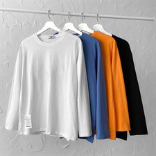 TX3045-P28 纯棉长袖t恤男大码圆领打底衫体恤上衣服图片