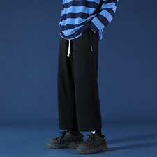 2021秋季新港风蒙马特大码男卫裤日系抽绳九分裤休闲裤K2056-P35，男装休闲裤，电商A001