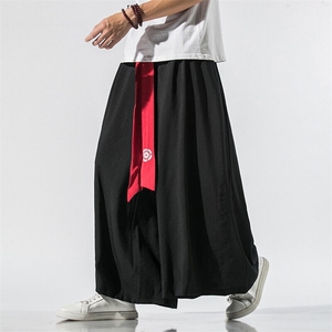 夏季 风宋制改良汉服绣花长裤古装冰丝阔腿裤情侣潮 K90/P85图片