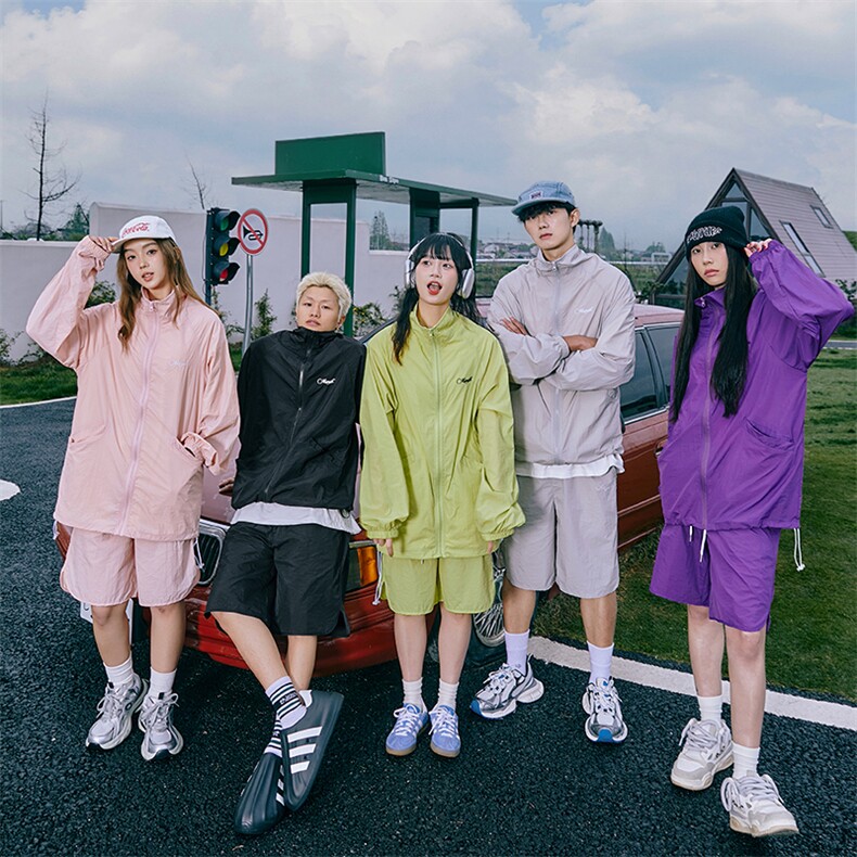 8XL-M特大码冰丝防晒服短裤套装男户外防晒衣运动外套潮TZ102P65,男装防晒衣,电商D206-1
