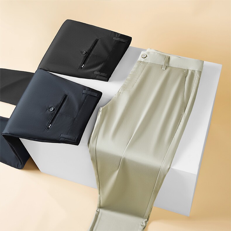 男士2023年秋季新款青年长裤中腰运动休闲裤时尚修身西裤,男装休闲裤,电商B360