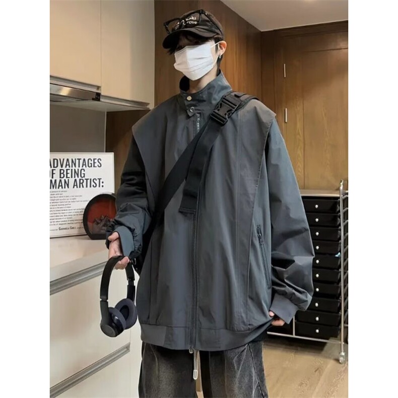 冲锋衣女春秋季2025新款美式复古户外防风开衫外套薄款登山服上衣,男装夹克,星座506A