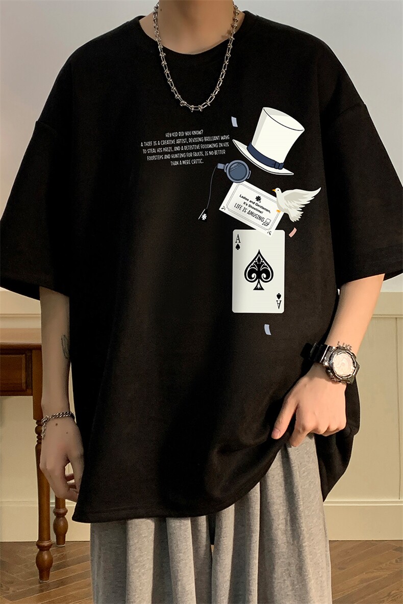 麂皮绒短袖t恤男大码半袖男酒店风JD82373-P25,男装T恤,电商A040