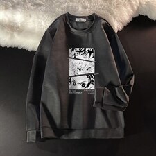 T4176-P25 加绒款-P35 简约帅气百搭长袖t恤男大码胖子卫衣图片