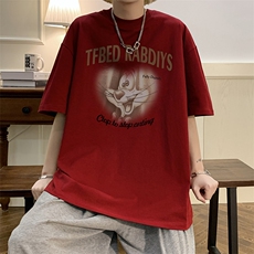 夏季宽松印花圆领T恤潮流休闲上衣A161-T9038-P25，男装T恤，电商A161