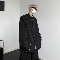 西服男韩版潮流高街帅气个性2024秋冬季新款ins宽松外套W5117-P72，男装西服，星座412-3