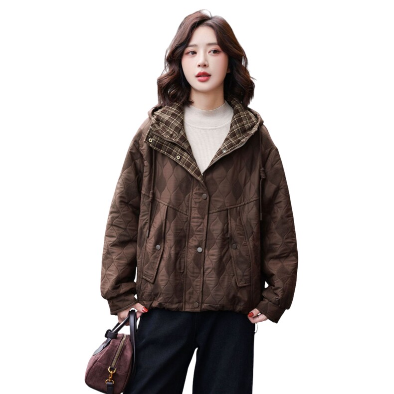加绒加厚保暖棉衣2025冬季新款,女装棉衣/棉服,玛其路
