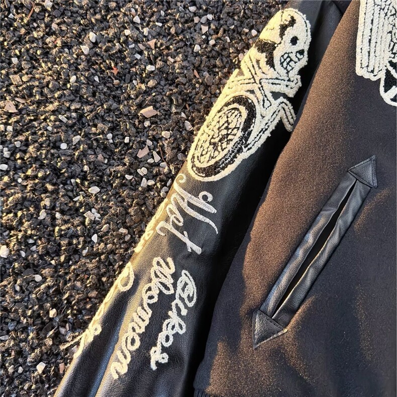 欧美复古高街头潮牌刺绣棒球服男女春秋嘻哈夹克炸街情侣外套,男装夹克,星座1210-1