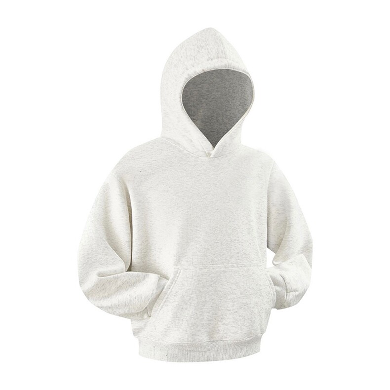 无帽绳版二开秋冬美式高街重磅曼巴棉纯色连帽卫衣外套X056，男装卫衣，电商A486-1