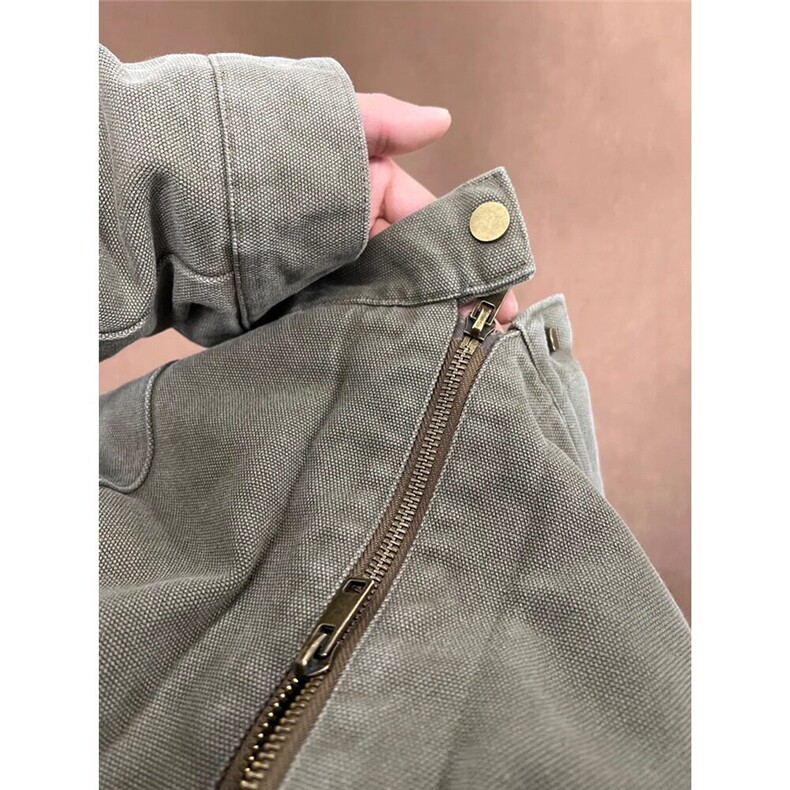 美式复古水洗帆布纯棉工装夹克宽松休闲潮流百搭拉链外套JK88690,男装夹克,星座1116A（原606A-3）