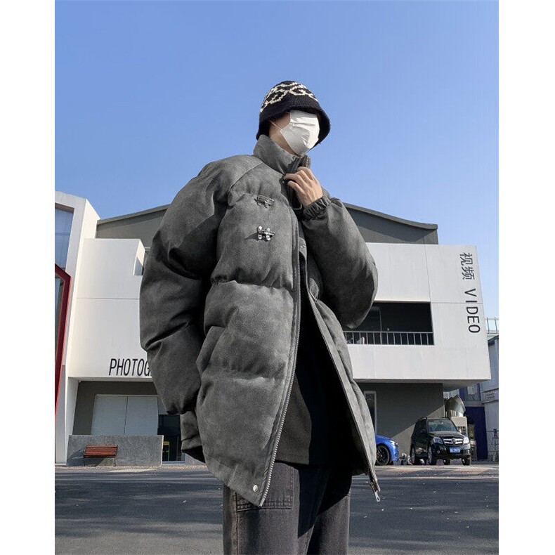 D2803-P116冬季港风男士百搭痞帅棉衣棉服外套图片