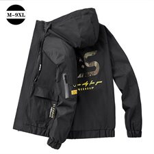 L-9XL男大码连帽夹克衫2021春秋款迷彩工装外套5032-1_8811P75，男装夹克，星座1516-1