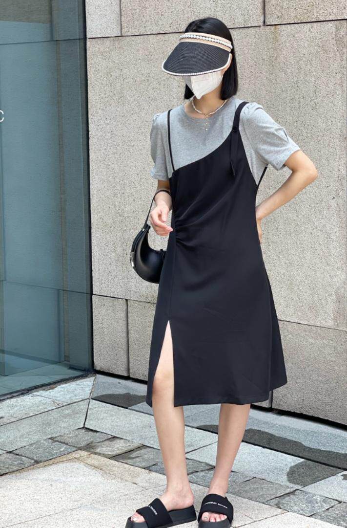 假两件连衣裙，女装连衣裙，雷洛奇丽