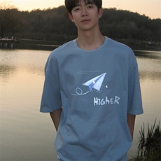 230g重磅纯棉短袖t恤男大码半袖半截袖DX17270-P20，男装T恤，电商A040