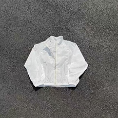 新款潮流无品牌文艺百搭ins原宿军绿色速干运动迷彩防晒衣外套男，男装防晒衣，星座506A
