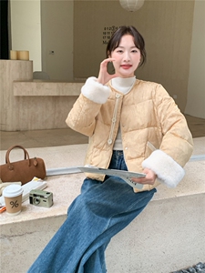 2025年冬季新中式羽绒服短款50白鸭绒RF2C290-6898#-P295-K399图片