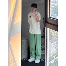 24年春夏季水洗高街vibe直筒宽松阔腿五色牛仔裤NZ2310-P55控78，男装牛仔裤，星座1002-1