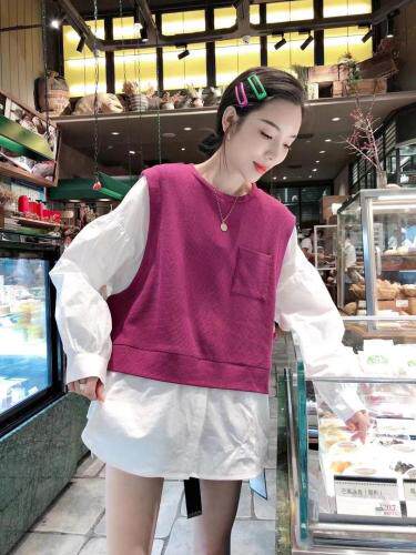 现货韩系四色卫衣，女装卫衣/绒衫，一杭