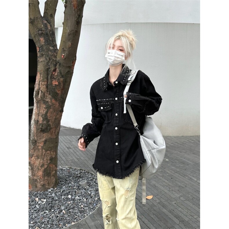 【有货】cleanfit毛边牛仔外套男款美式高街工装夹克CT01LL-P65图片