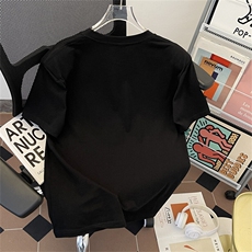 高品质二开240克宽松纯棉美式高街痞帅金属纽扣短袖T恤SH2501，男装T恤，电商A486-1