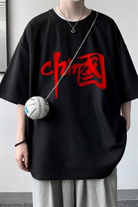 HT73199-P22 华夫格t恤男短袖男大码五分袖 大皂风图片