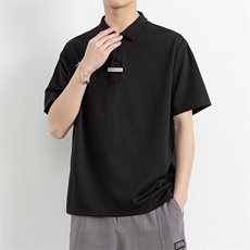 25068-特P50夏季休闲时尚T恤男短袖打底衫潮牌翻领短袖polo衫男，男装T恤，电商D310B