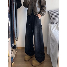 星空纹牛仔裤男设计感痞帅裤子高街vibe直筒牛仔裤NK898-P52，男装牛仔裤，星座1001-1