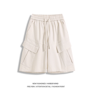 抖音品质夏季美式工装大口袋宽松休闲裤B315-K25794-特p42控78图片