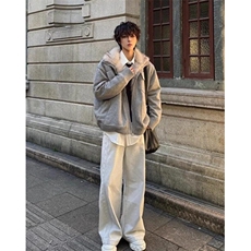 毛领座山雕棉服男款冬季加绒加厚针织衫外套短款保暖棉衣MY390，男装棉衣，星座1116A（原606A-3）