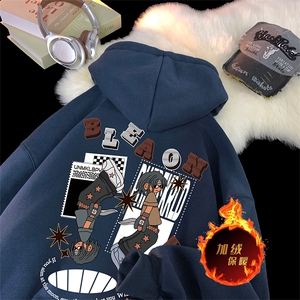 500克重磅秋冬美式加绒加厚卫衣外套DL1528常规特P35加绒特40图片