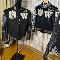 高街潮牌自主夹棉加厚东洋黑骷髅棒球服棉服vibe风外套夹克男短款，男装夹克，星座506A