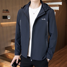 高品质夹克外套男春秋休闲百搭时尚连帽男士夹克上衣N8607-P130，男装夹克，星座310B-3