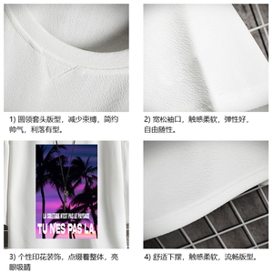Q11195-P30 春夏季七分袖t恤男大码五分袖男短袖中袖 网格挂拍图片