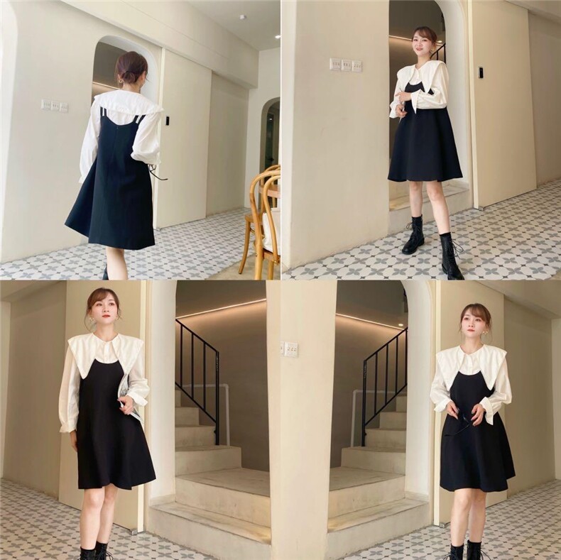 韩版大翻领两件套裙，其它，Balance Studio