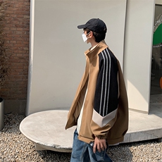 男装呢料呢子夹克2026秋冬季新款立领男生外套XZ514-2-F560-P115，男装夹克，星座514-2(原B239)