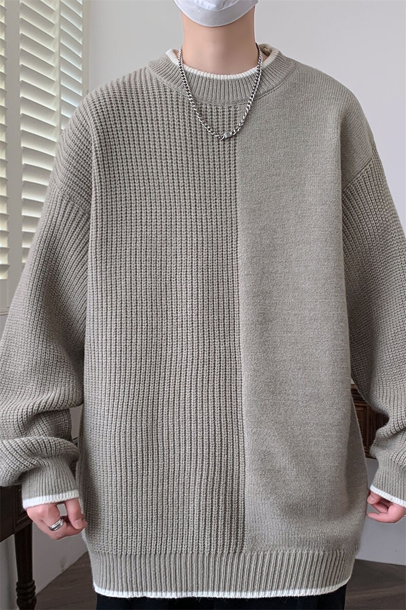 【新品】2025秋冬男士时尚休闲百搭针织毛衣潮流-M5090-P45,男装针织衫/毛衣,星座1105-1
