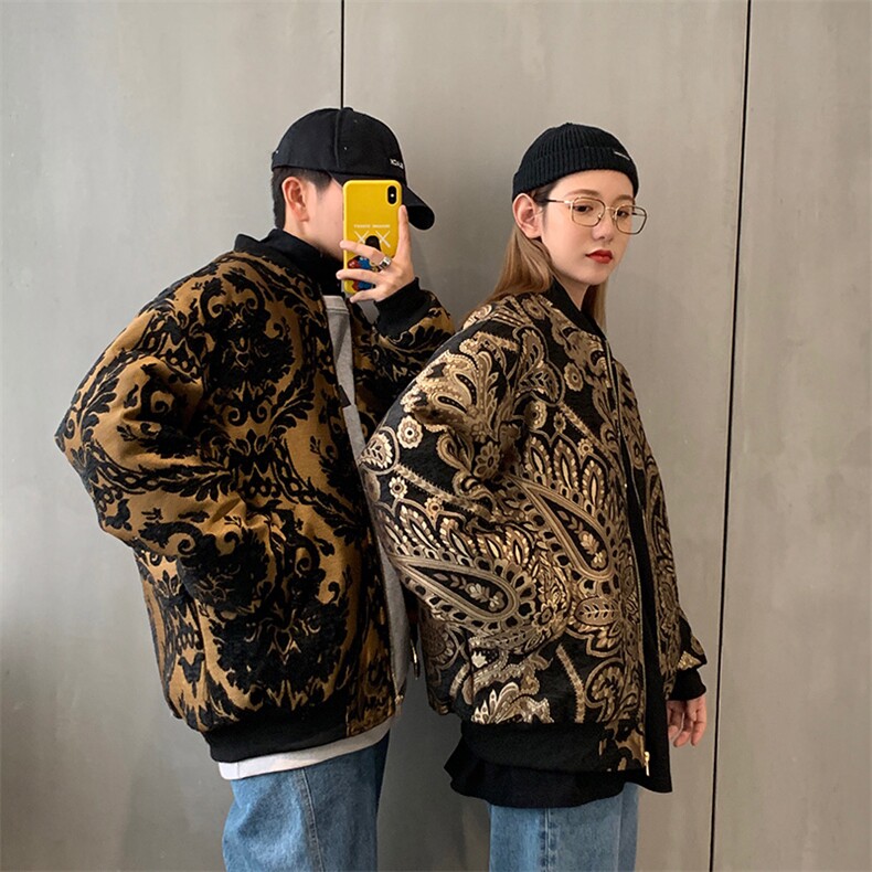 备大货主推差价大！mj202P120秋冬刺绣情侣夹棉加厚夹克外套,男装夹克,电商B288