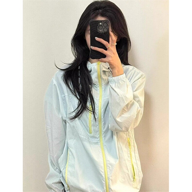 撞色防晒衣女款2025新款夏季防紫长袖外套FY88,男装防晒衣,星座1116A（原606A-3）
