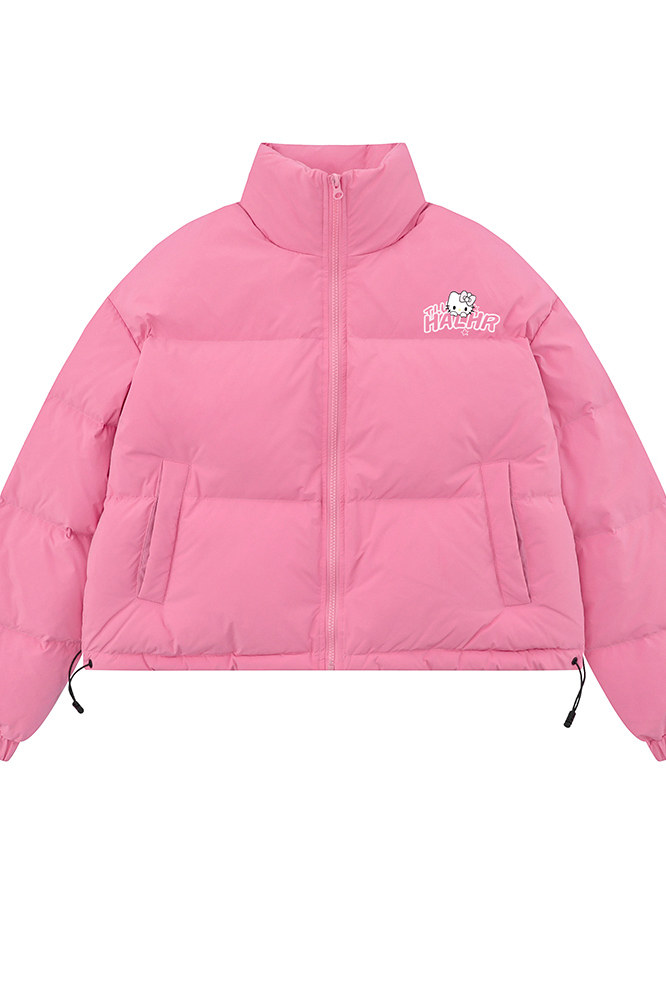 白底23新款冬季时尚百搭宽松字母印花棉服外套MY65002P85控118,男装棉衣,电商A268-1