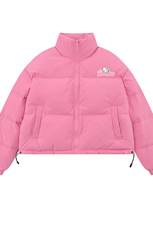 白底23新款冬季时尚百搭宽松字母印花棉服外套MY65002P85控118，男装棉衣，电商A268-1